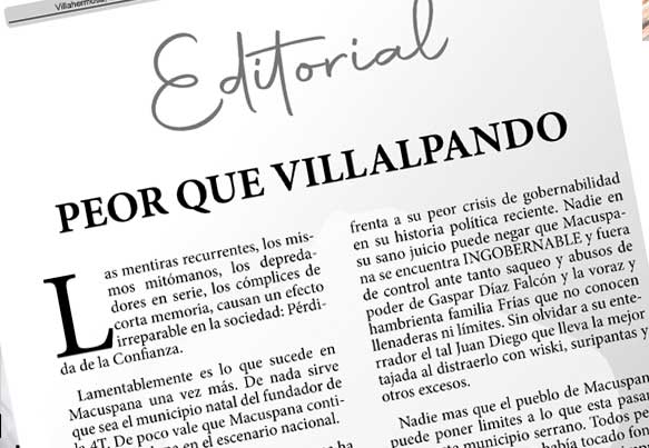 Editorial: PEOR QUE VILLALPANDO